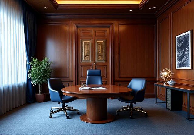Prestigious legal consultation room in London